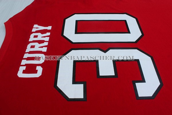 Maillot Manche Courte Davidson College Curry Rouge
